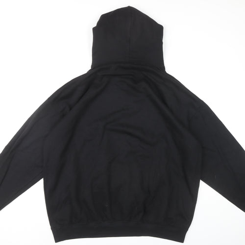 boohooMAN Men's Black Pullover Hoodie M