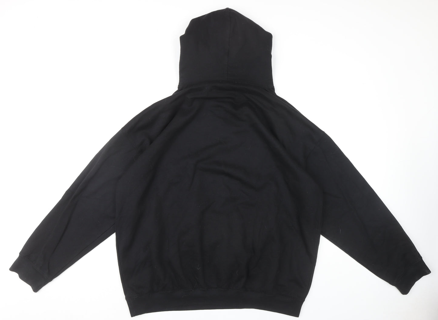 boohooMAN Men's Black Pullover Hoodie M