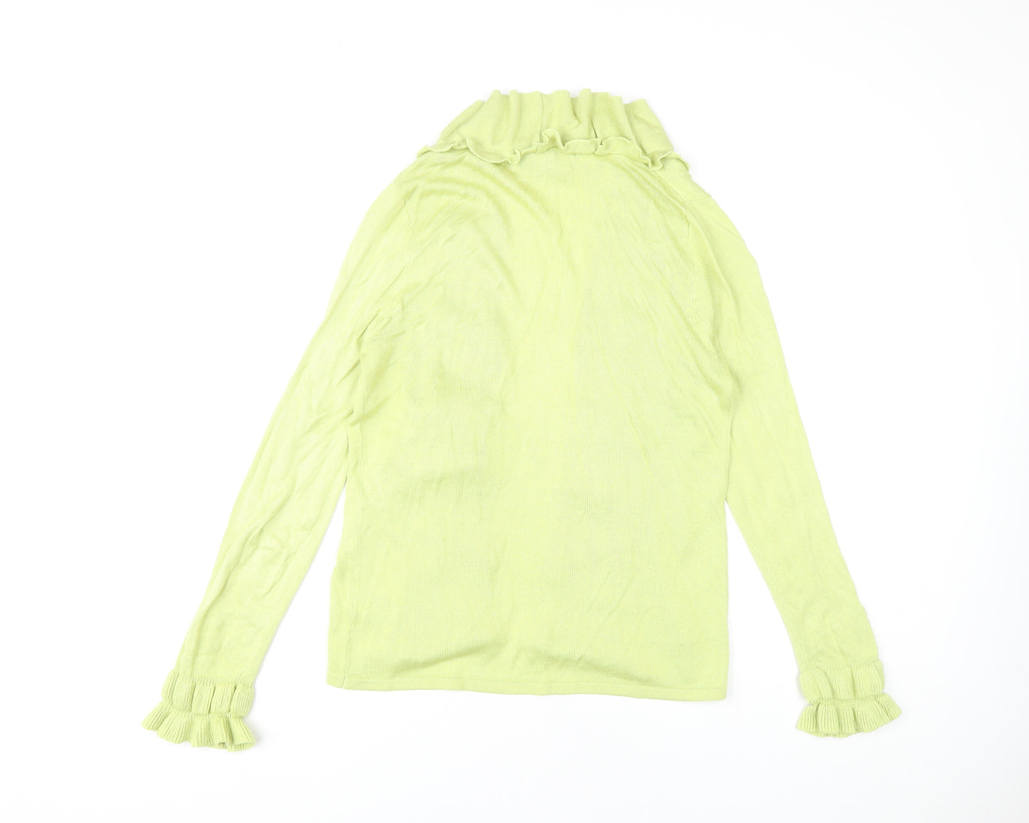 Marble Women's Green Open Front Cardigan Size 10