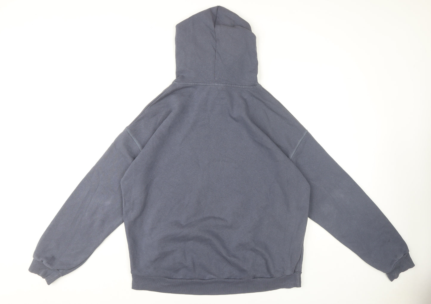River Island Women's Blue Pullover Hoodie L