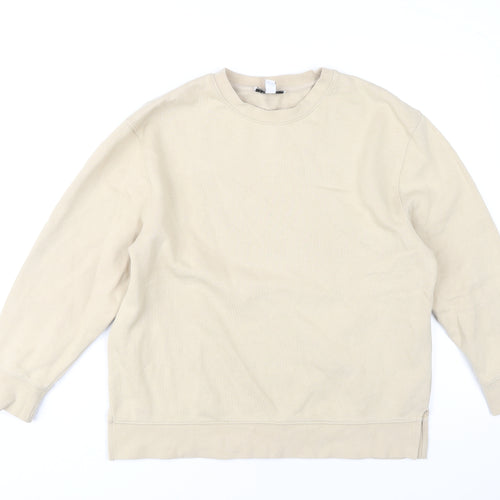 Topshop Beige Women's S/M Sweatshirt Pullover Casual