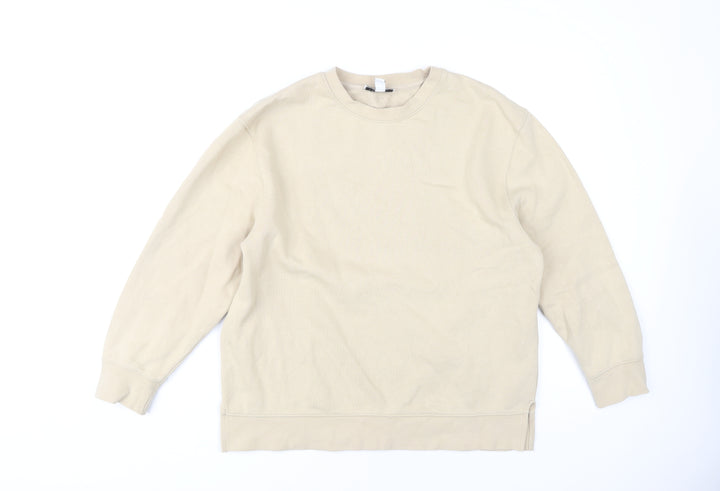 Topshop Beige Women's S/M Sweatshirt Pullover Casual