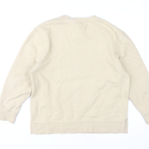 Topshop Beige Women's S/M Sweatshirt Pullover Casual