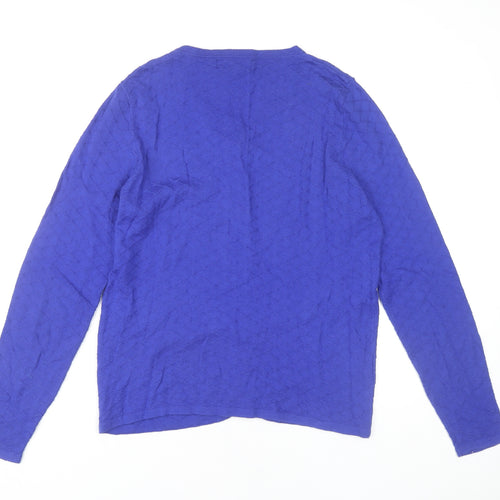 Next Women's Blue Cotton Cardigan Size 14