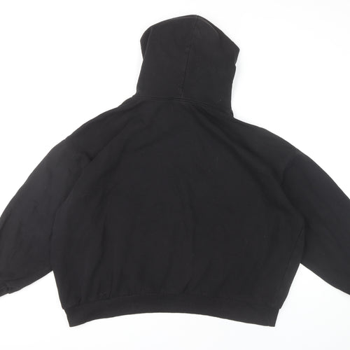 H&M Women's Black Pullover Hoodie - L