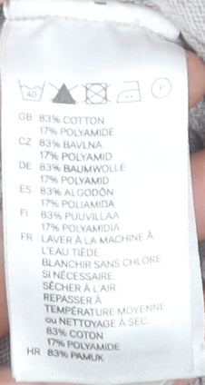 H&M Women's Beige V-Neck Cardigan Size 12