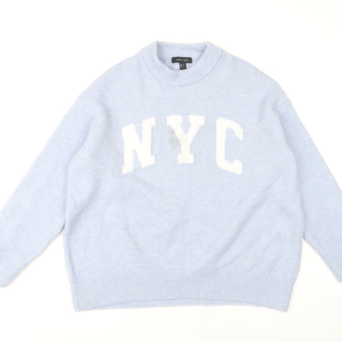 New Look Women’s Blue Pullover Jumper Size S