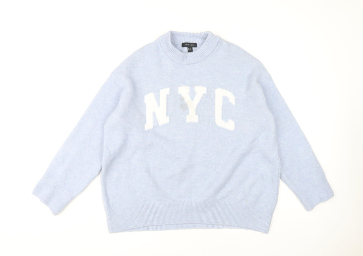 New Look Women’s Blue Pullover Jumper Size S