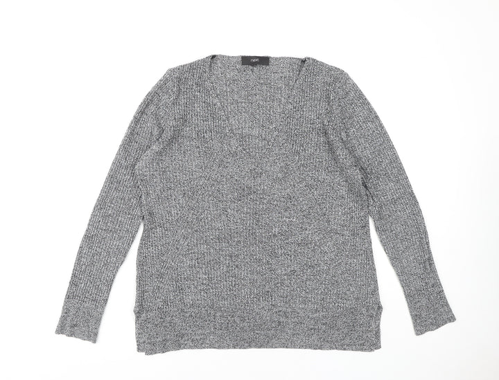 Next Women's Grey Chunky-Knit Pullover Jumper