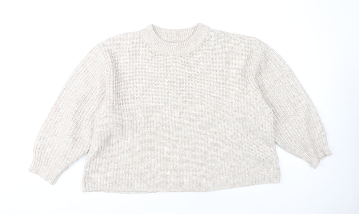 ASOS Women’s Beige Chunky Knit Pullover Jumper M