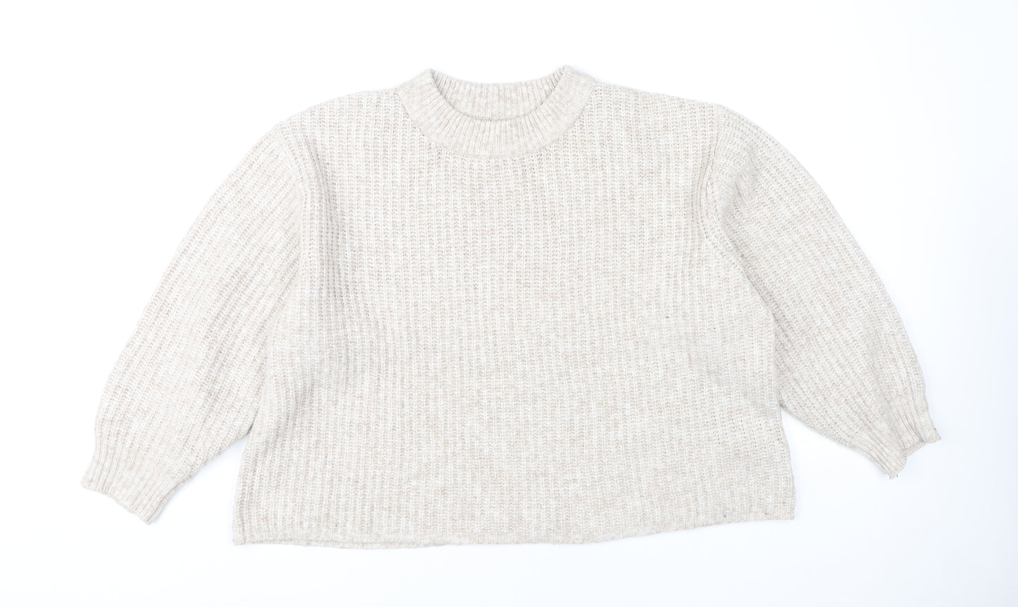 ASOS Women’s Beige Chunky Knit Pullover Jumper M