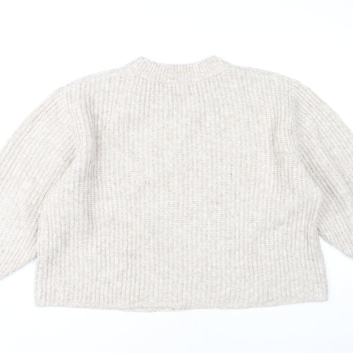 ASOS Women’s Beige Chunky Knit Pullover Jumper M
