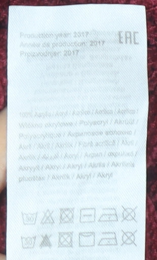 ONLY Women's Red Pullover Jumper - Size L Casual Knit