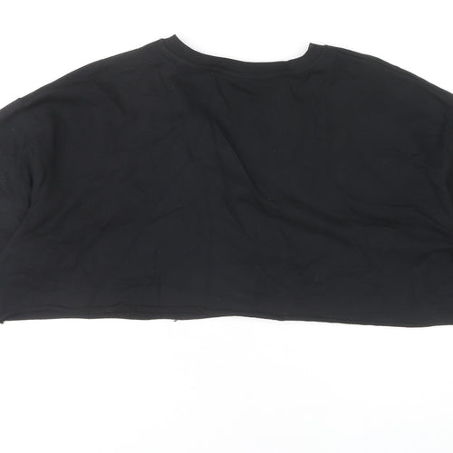 ASOS DESIGN Women’s Black V-Neck Pullover Sweatshirt