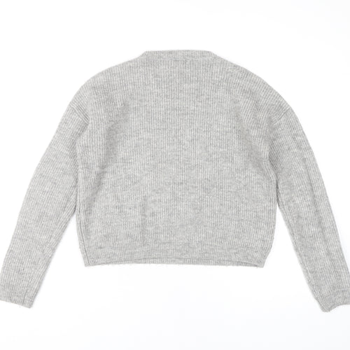 New Look Teens Grey Crew Neck Pullover Jumper, L