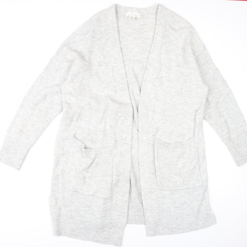 H&M Women's Grey V-Neck Cardigan M