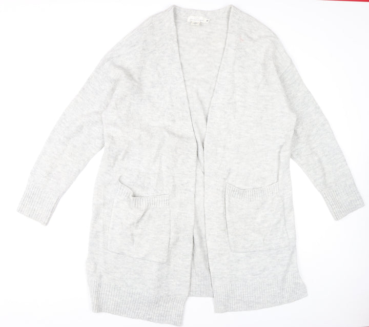 H&M Women's Grey V-Neck Cardigan M