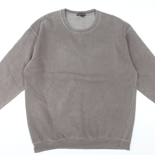PrettyLittleThing Women's Grey Pullover Sweatshirt Size L