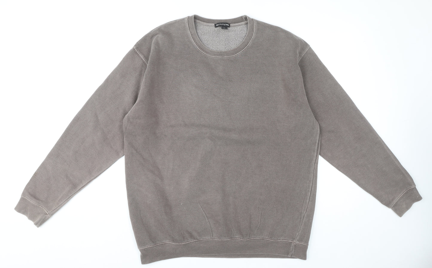 PrettyLittleThing Women's Grey Pullover Sweatshirt Size L