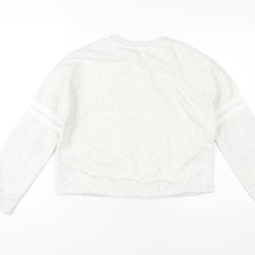 Marks and Spencer Girls Grey Sweatshirt 11-12 Years Pullover
