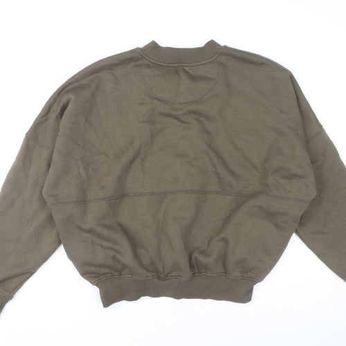 RISING Women's Green Cropped Basic Jacket XS