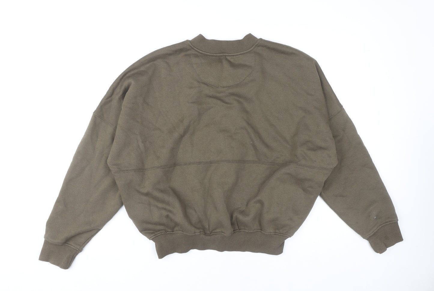 RISING Women's Green Cropped Basic Jacket XS