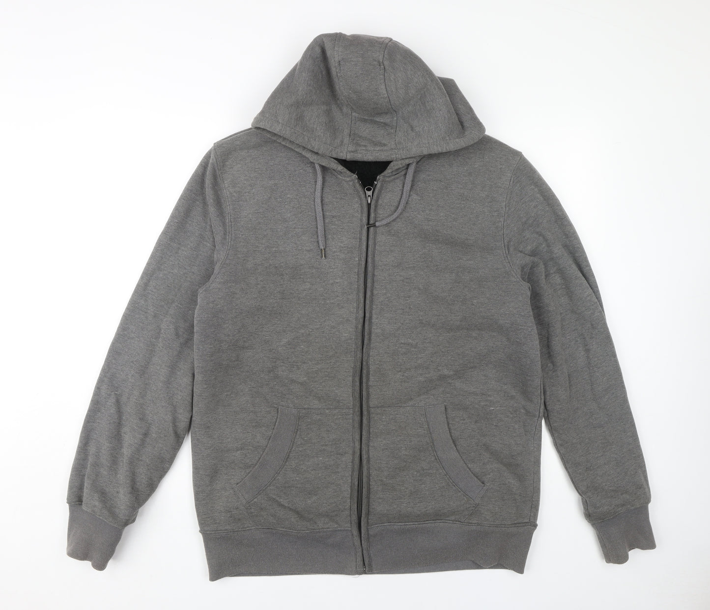 Livergy Men's Grey Hoodie Full Zip Size M