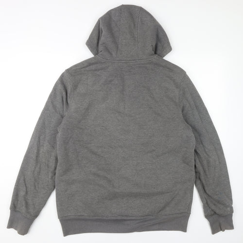 Livergy Men's Grey Hoodie Full Zip Size M