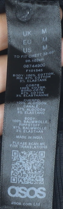 ASOS Black Men's Pullover Sweatshirt Medium