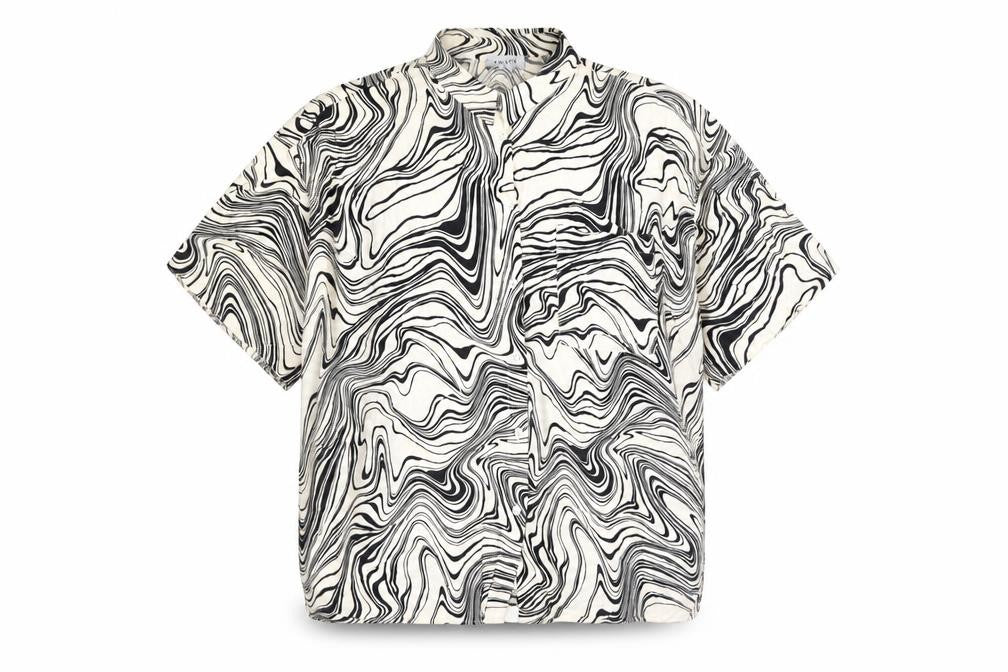 Front view of Papaya Women's Multicoloured Button-Up Shirt, size 14