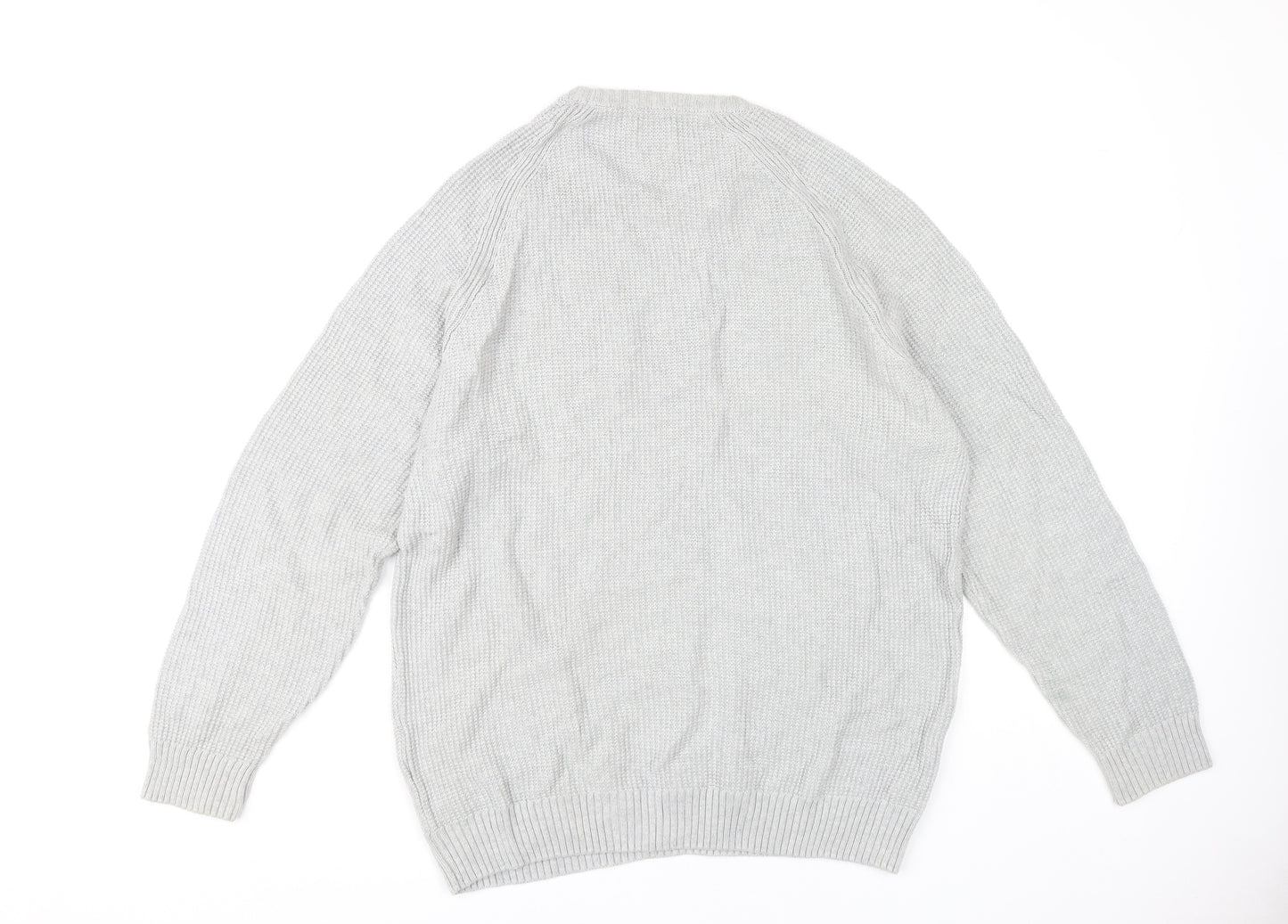 Zara Men's Grey XL Crew Neck Pullover Jumper