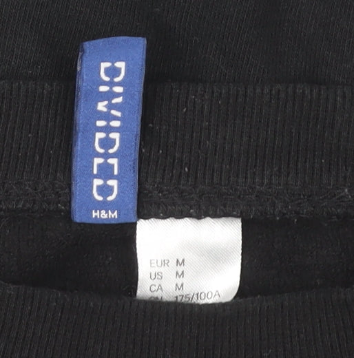 H&M Men's Black Pullover Sweatshirt M