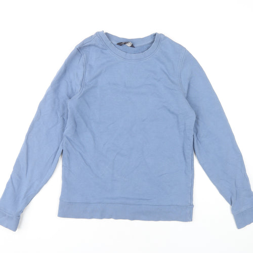 Marks and Spencer Women's Blue Cotton Sweatshirt
