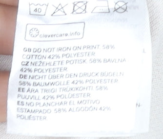 H&M Men's Beige Crew Neck Sweatshirt XL