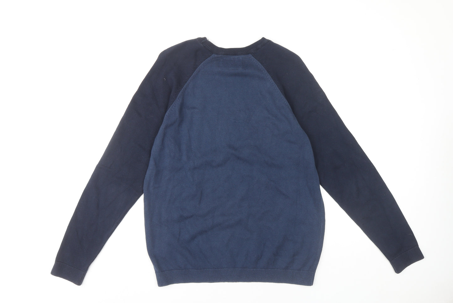 Topman Men's Blue Pullover Jumper, M, Crew Neck