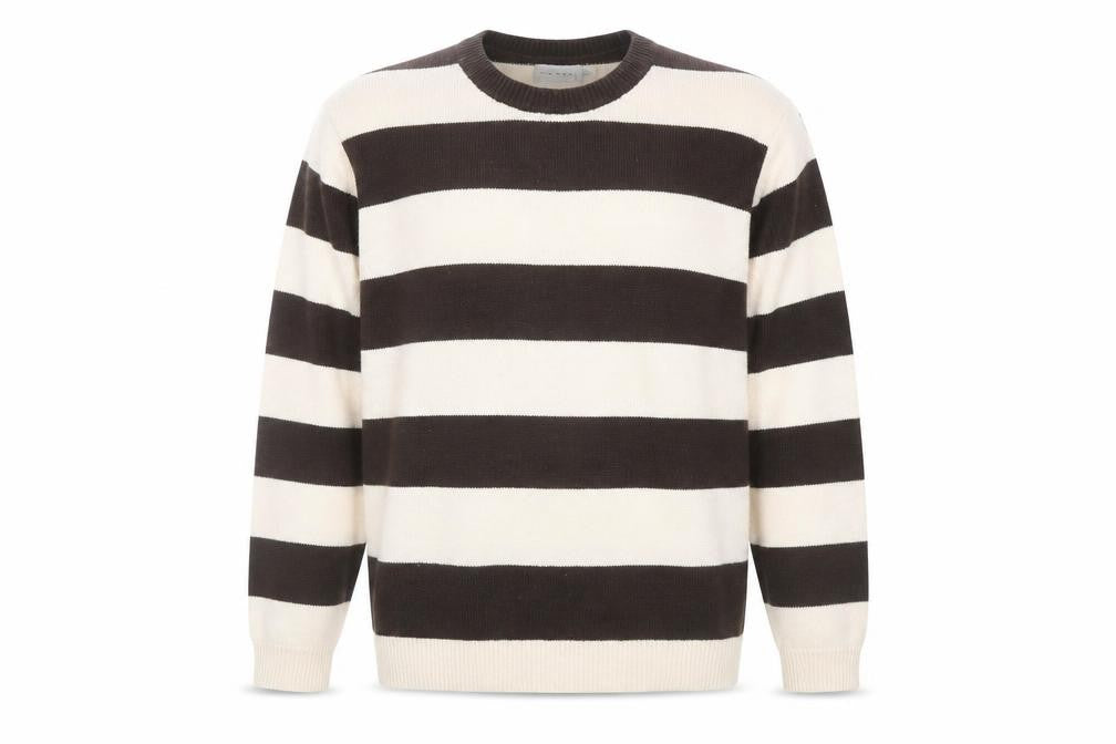 Front view of Topman Men's Multicoloured Striped Jumper L