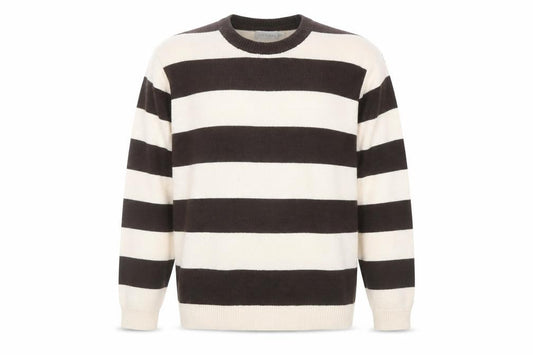 Front view of Topman Men's Multicoloured Striped Jumper L