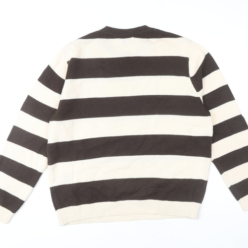 Topman Men's Multicoloured Striped Jumper L