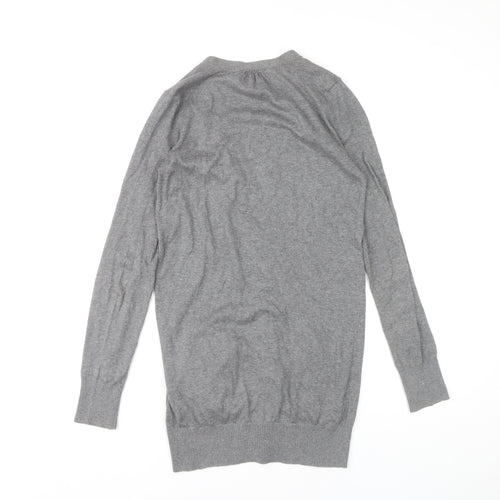 Topshop Women’s Grey Cardigan, Size 8, Long Sleeve