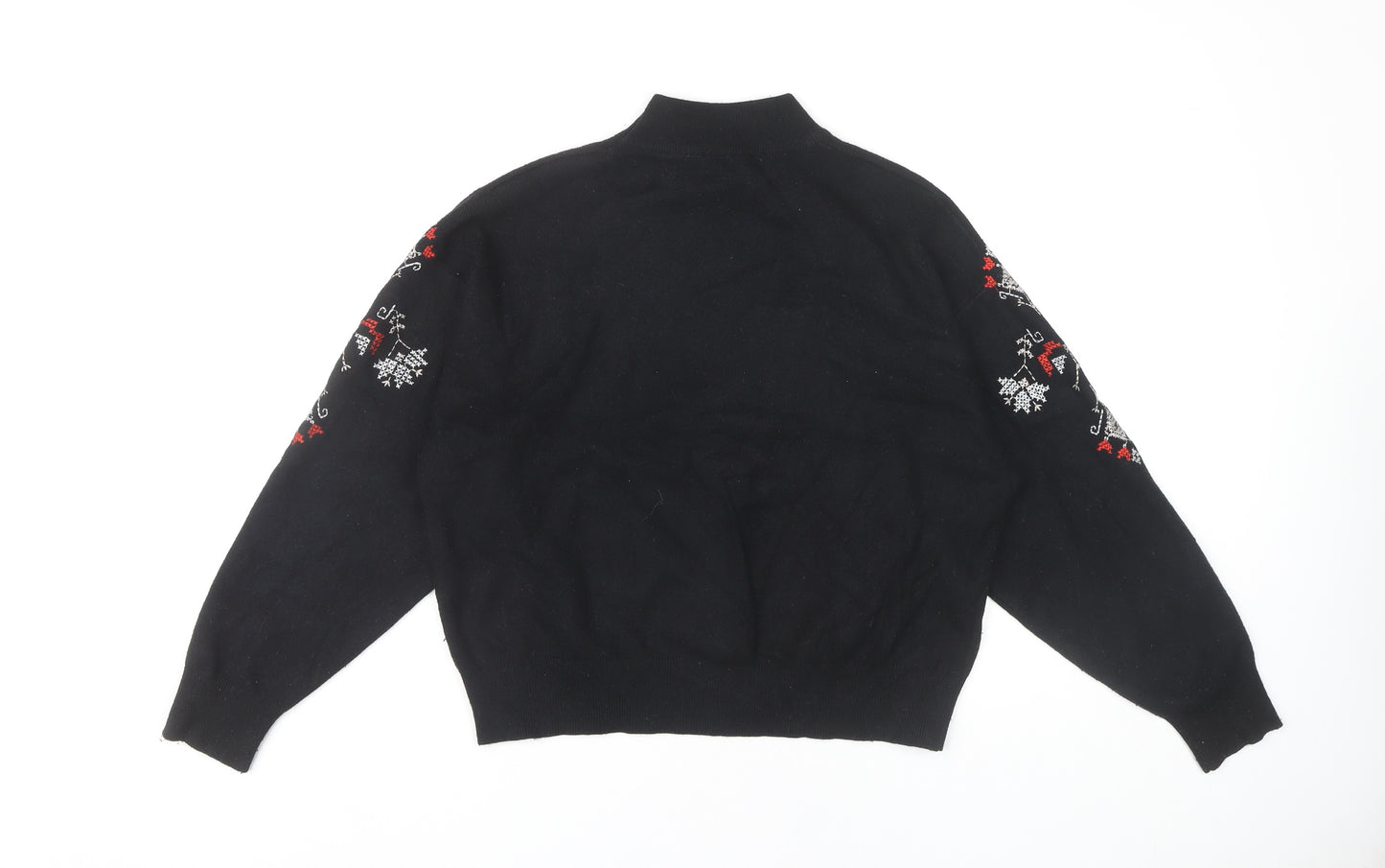 New Look Women's Black Mock Neck Pullover Jumper M