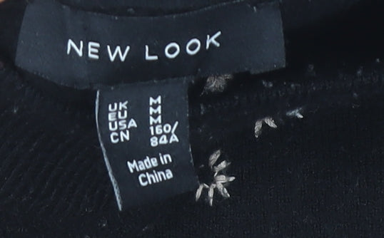 New Look Women's Black Mock Neck Pullover Jumper M