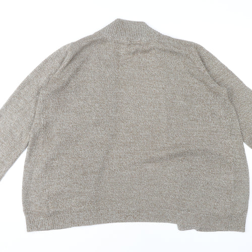 H&M Women's Beige Open Front Cardigan M