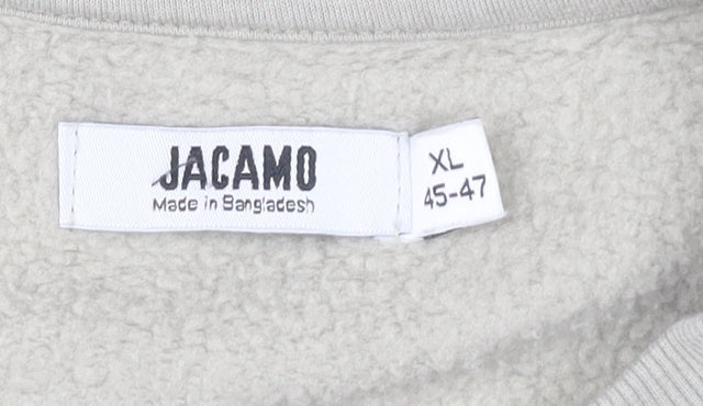 Jacamo Men's Beige Crew Neck Sweatshirt XL