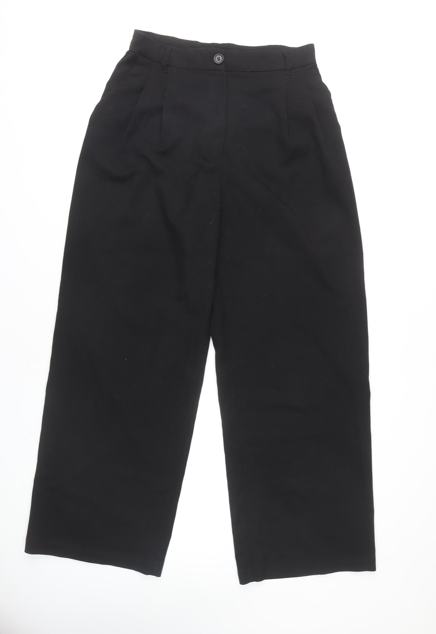 Monki Women's Black Straight Trousers Size 12