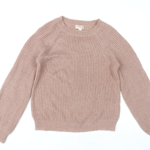 Forever 21 Women's Beige Pullover Knit Jumper M