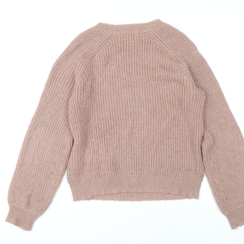 Forever 21 Women's Beige Pullover Knit Jumper M