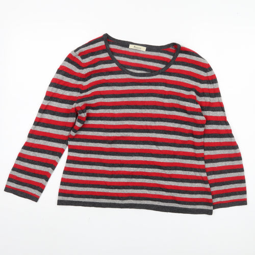 Precis Women's Multicoloured M Striped Pullover Jumper