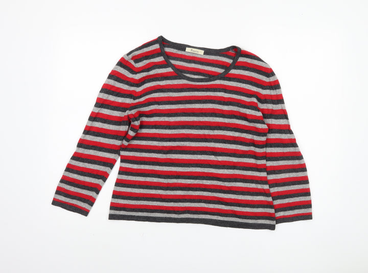 Precis Women's Multicoloured M Striped Pullover Jumper