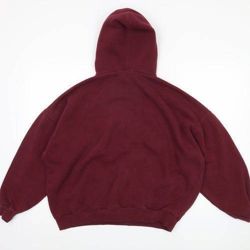 Boohoo Women's Red Pullover Hoodie, M, Casual Style
