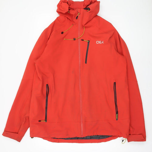 OEX Men's Red XL Waterproof Rain Coat Jacket